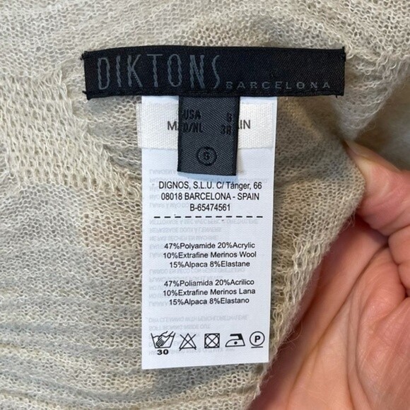 Diktons Barcelona Tiered Gathered Cardigan Size 6 - Picture 8 of 8